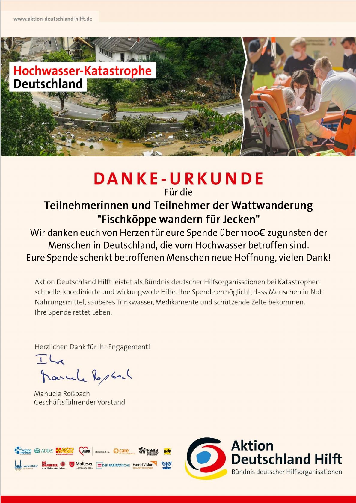 Spendenwattwanderung